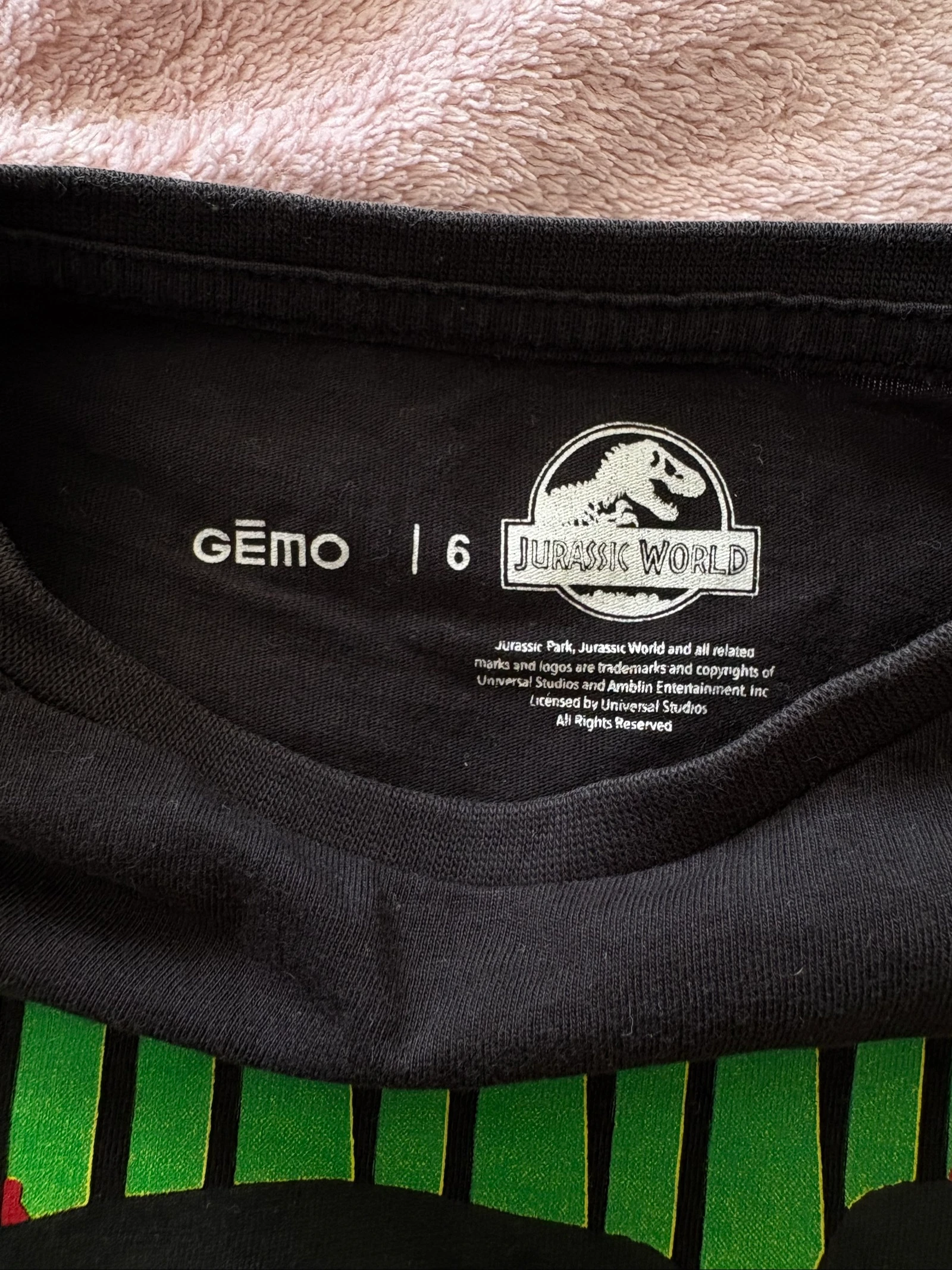 Black Dinosaur T-Shirt Boy 6 Years – photo 3